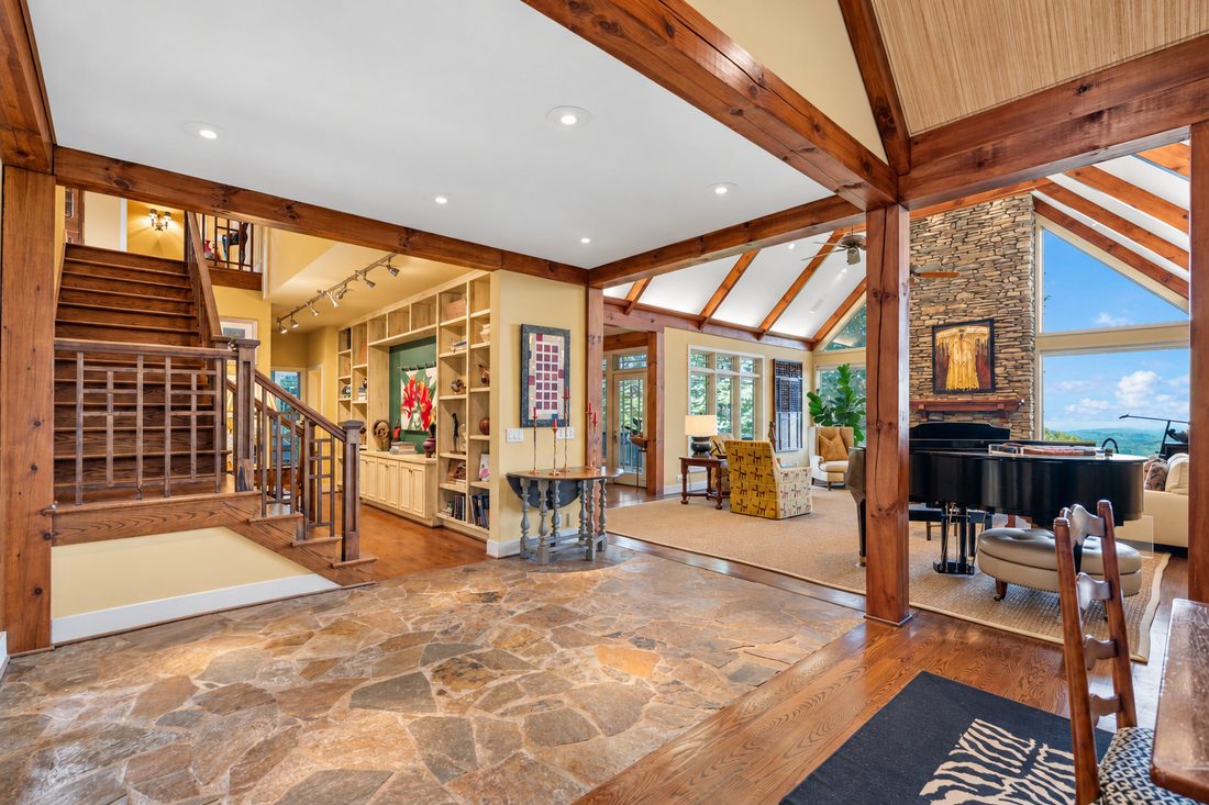 Hall into the living room
