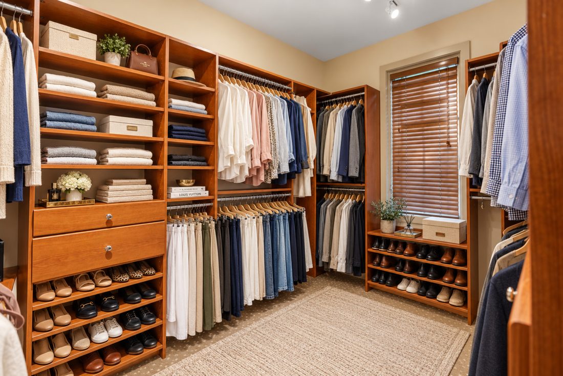 Primary closet