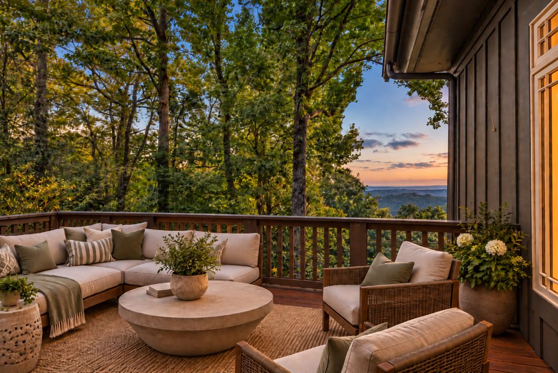 Deck at sunset