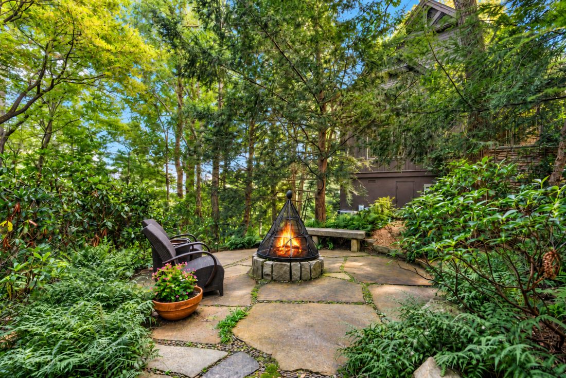 Fire pit clearing